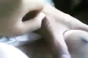 My buddy likes taping the way this chab plays with his wifey's biggest boobies