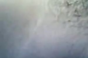 My buddy likes taping the way this chab plays with his wifey's biggest boobies