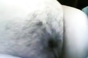 My buddy likes taping the way this chab plays with his wifey's biggest boobies