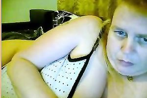 Chunky breasty blond milf on the cam is concupiscent for me