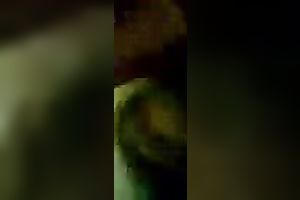 Fucking my Indonesian dark brown girlfriend in missionary style