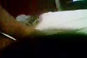 Fucking my Indonesian dark brown girlfriend in missionary style