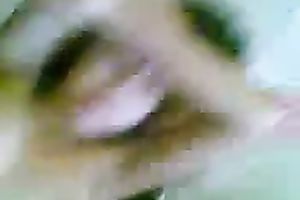 Fucking my Indonesian dark brown girlfriend in missionary style