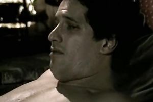 Hot and slutty chick in Santa Claus outfit gives a fellow a deepthroat