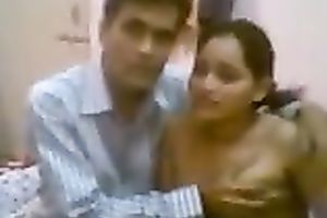 Cute and breasty hawt Indian housewife shown on cam topless
