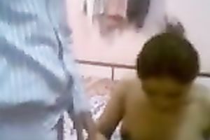 Cute and breasty hawt Indian housewife shown on cam topless