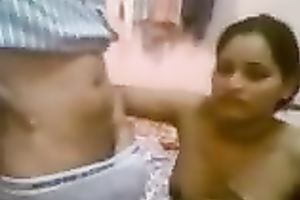 Cute and breasty hawt Indian housewife shown on cam topless