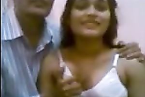 Cute and breasty hawt Indian housewife shown on cam topless
