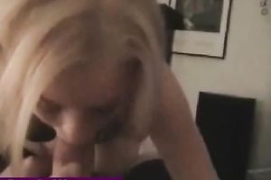 Delicious shaved white pecker for cute and luscious blondie