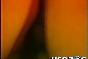 Skinny redhead milf rides a corpulent guy on the ottoman