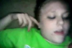 Chubby golden-haired college slut goes wild over my shlong engulfing it with pleasure