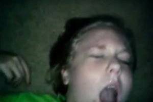 Chubby golden-haired college slut goes wild over my shlong engulfing it with pleasure