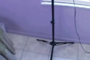 Slutty golden-haired rubs her twat and bonks the camera chap