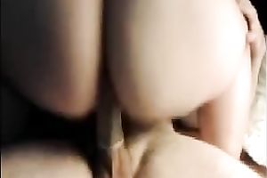 big beautiful woman girlfriend enjoys shaking her massive gazoo during the time that riding me