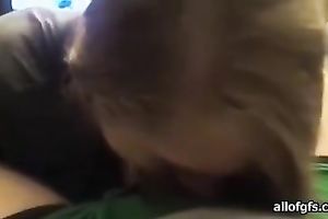 Sensational oral pleasure from cute legal age teenager college girlfriend