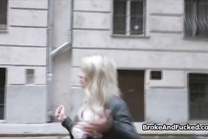 Fucking broke massive titty blonde dilettante