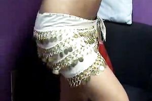 Dark skin exotic brunette hair pleases males on livecam with her body
