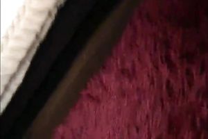 Amateur large bottomed sexually excited ex-wife of mine uses pink sex machine for solo