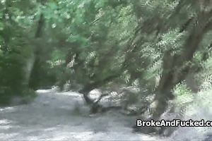 Pounding broke bigtit legal age teenager by river