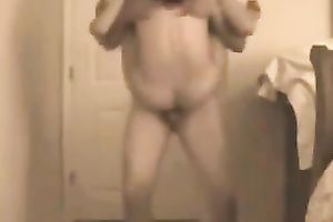 My buddy nailed his sexually excited dark head from behind in standing pose