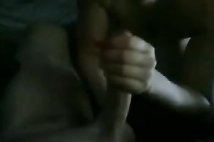 Bosomy breathtaking raven haired honey of mine demonstrates her BJ skills