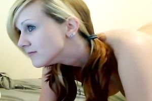 Adorable non-professional pale skin horny white wife flashes her body stripped