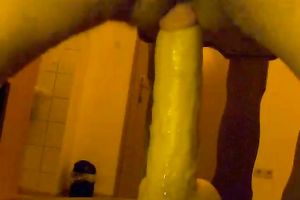 Riding my much loved attachable sex tool in non-professional homemade episode