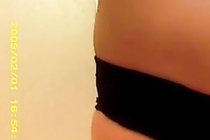 Check out friend's spy web camera episode of his skinny gal flashing fine bumpers