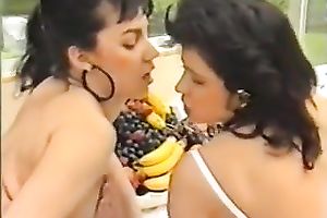 Two magnificently hot seductresses engage in a 3some
