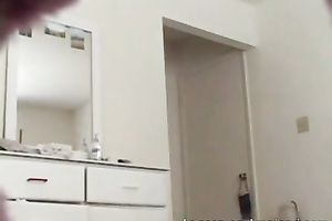 Lean and hawt non-professional breasty golden-haired playgirl filmed on hidden webcam