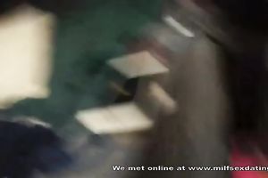 My hawt GF loves it from behind and that's the merely position this babe likes