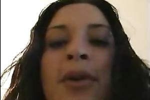 Magnificent non-professional brunette hair GF being excited and lascivious on POV sex vid