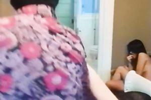 Beautiful brunette hair and classic milf share on lengthy sextoy