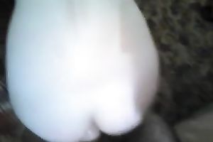 Blowjob from my diminutive and excited horny white wife on my POV video