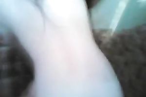Blowjob from my diminutive and excited horny white wife on my POV video