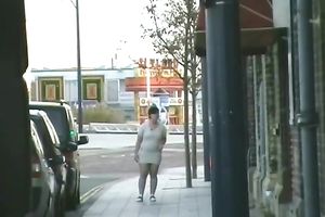 My sexually excited big beautiful woman wifey shows her in nature's garb body in public