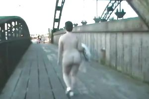 My sexually excited big beautiful woman wifey shows her in nature's garb body in public