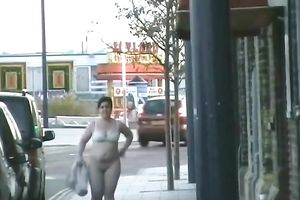 My sexually excited big beautiful woman wifey shows her in nature's garb body in public
