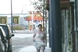 My sexually excited big beautiful woman wifey shows her in nature's garb body in public