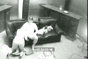 Sexy blonde sweetie having sex with the nightclub manager