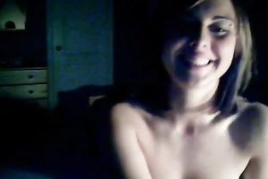 Amateur honey shows off her underware and exposes pinkish fur pie