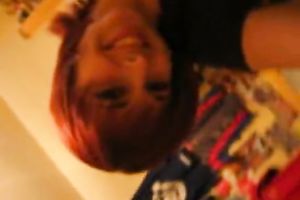 Amateur honey shows off her underware and exposes pinkish fur pie