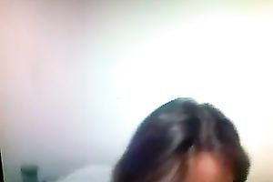 Cute dark brown slender cutie of my buddy is fond of engulfing his rod