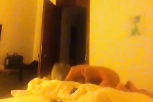 My ravishing girlfriend copulates my charming snatch missionary style