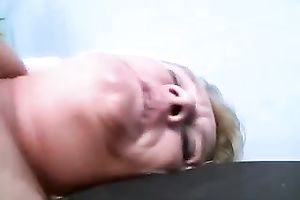 Fat blond cougar with curly dirty wet crack craves wild sex