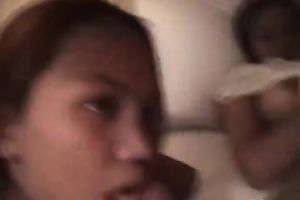 Cock hungry gorgeous Thai sweetheart can't live without to engulf big rods