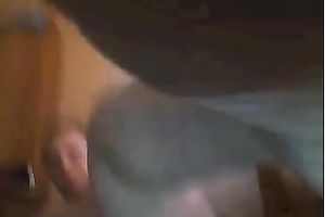 Perverted light haired web camera doxy uses freshener to masturbate