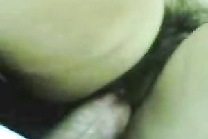 Slowly permeating hairy bawdy cleft of my Arab girlfriend after irrumation