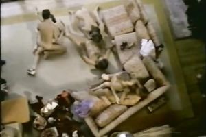 Two slutty and excited white bitches in the sauna with some jerk