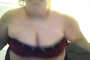 Really lustful and highly chunky dilettante livecam nympho showed me her butt
